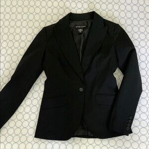 New York & Company Black Tailored Blazer Professional Fit